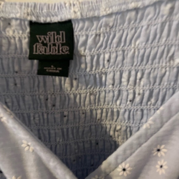 Wild Fable Light Blue Eyelet Romper - Picture 2 of 3